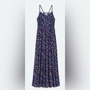 Kaileigh Blue Floral Maxi Dress